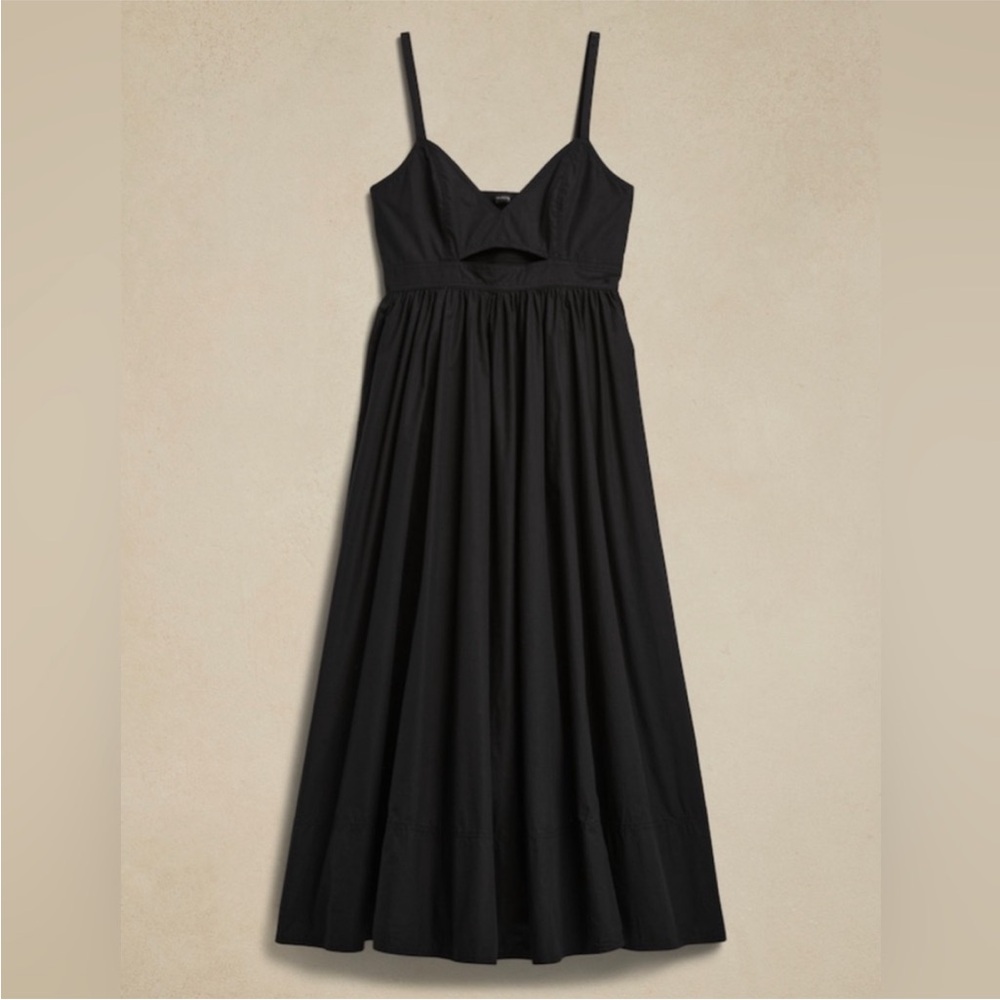 Banana Republic Black Maxi Dress with Cutout - Picture 4 of 6